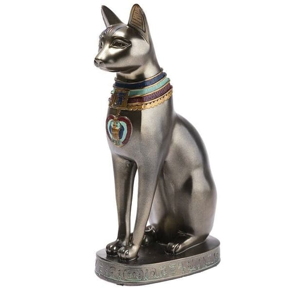 Stor gudinna Bastet Cat - Höjd 19 Cm