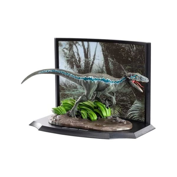 Noble Collection - Jurassic Park - Toyllectible Treasure Velociraptor Blue Raptor Recon Statyette 8 cm