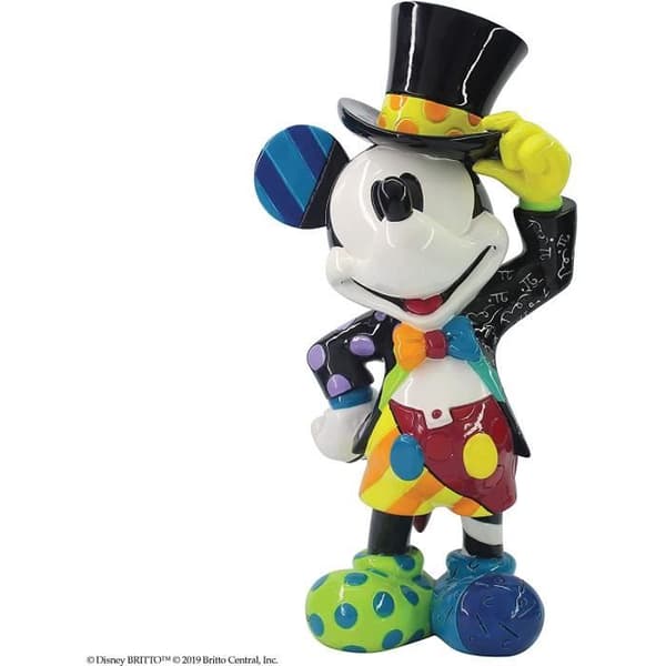 Figurin - Disney - Musse Pigg - Hög hatt - Blank finish - Handmålad