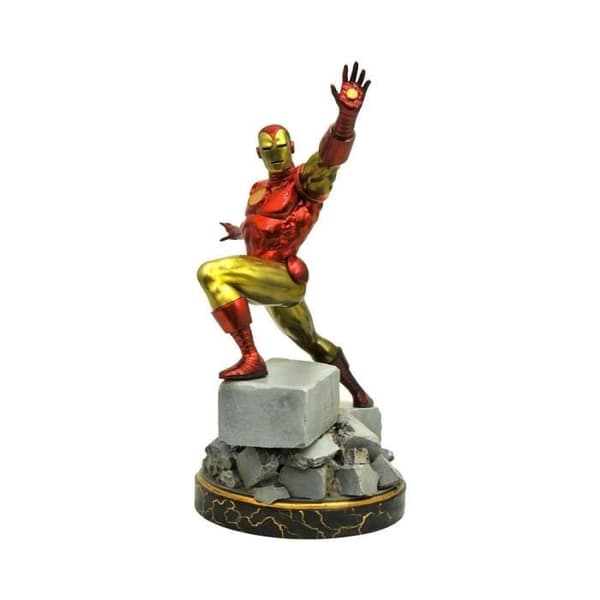 Premier Collection Klassisk Iron Man-staty 35 cm - Diamond Select - Marvel