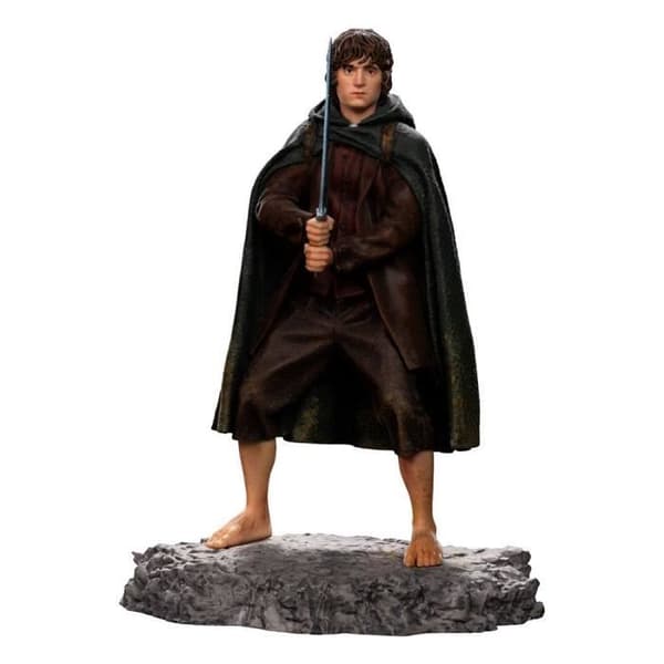 Statyett - JÄRNSTUDIOS - RINGENS HERRE - Frodo - 12 cm - Harts