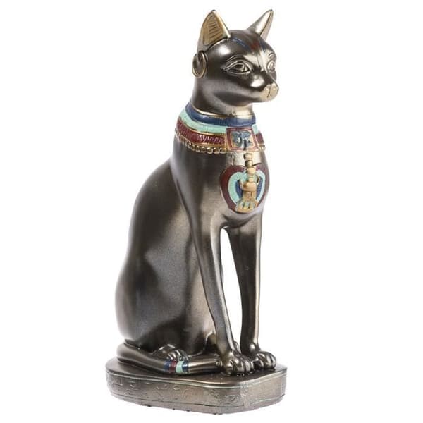 Egyptian Cat Goddess Bastet - Stor modell Höjd 30 Cm