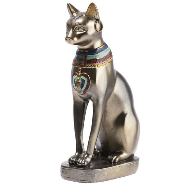 Egyptian Cat Goddess Bastet - Stor modell Höjd 30 Cm