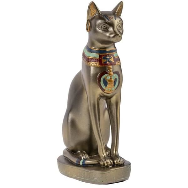 Egyptian Cat Goddess Bastet - Stor modell Höjd 30 Cm