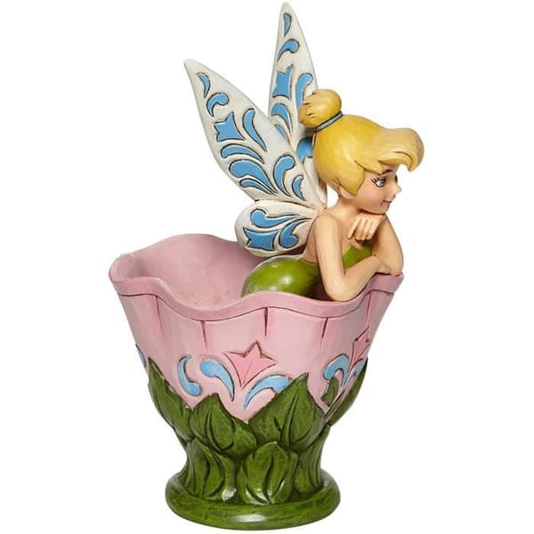 Enesco Disney Traditions Tinker Bell sitter i en blomsterfigur
