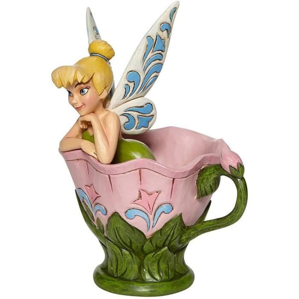 Enesco Disney Traditions Tinker Bell sitter i en blomsterfigur