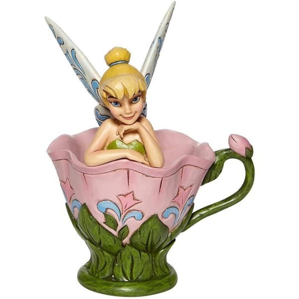 Enesco Disney Traditions Tinker Bell sitter i en blomsterfigur