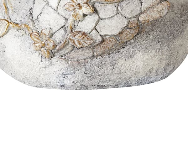 Dekorativ Figur Hvit MgO 40 cm Accent Piece Svane Innendørs Utendørs Dekorasjon Stue