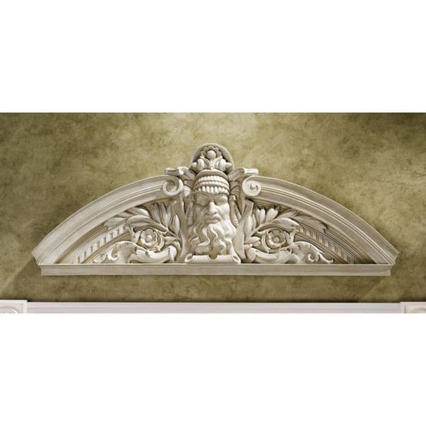 Design toscano - NG34244 - Snidade väggfronton av Prometheus the Rebel Titan Off White 6,5 x 78,5 x 28 cm