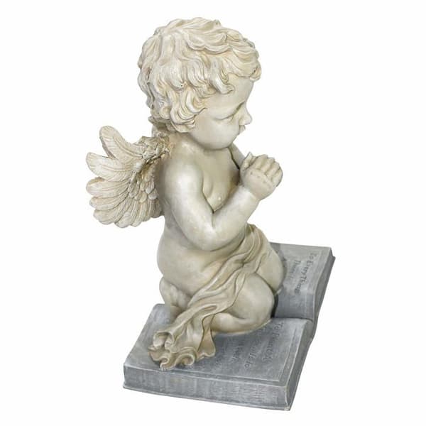 Staty - Design Toscano-statyett - NG30875 - av en bedjande cherubstaty