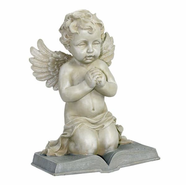 Staty - Design Toscano-statyett - NG30875 - av en bedjande cherubstaty
