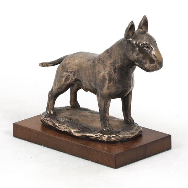 Bullterrieri, Bullterrieri - koirapatsas, hahmo valkoisella pohjalla, palkinto koiranäyttelyyn Art-Dog