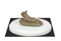 Miniatyrbild 4 av 5: Bull Terrier, Bull Terrier I - hundstatyett, statyett på vit bas, trofé för en hundutställning av Art-Dog