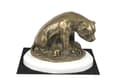 Miniatyrbillede 4 af 5: Staffordshire Bull Terrier, Staffik, Staffi I - hundestatuette, figur på hvid base, trofæ til hundeudstilling af Art-Dog