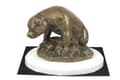 Miniatyrbillede 2 af 5: Staffordshire Bull Terrier, Staffik, Staffi I - hundestatuette, figur på hvid base, trofæ til hundeudstilling af Art-Dog