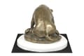 Miniatyrbillede 1 af 5: Staffordshire Bull Terrier, Staffik, Staffi I - hundestatuette, figur på hvid base, trofæ til hundeudstilling af Art-Dog