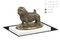 Miniatyrbillede 5 af 5: Norfolk Terrier - hundestatuette, figur på hvid bund, trofæ til hundeudstillingen Art-Dog