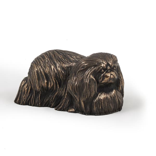Pekingese - koirapatsas, hahmo valkoisella pohjalla, palkinto koiranäyttelyyn Art-Dog