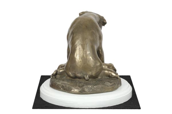 Rottweiler I - koirapatsas, hahmo valkoisella pohjalla, palkinto koiranäyttelyyn Art-Dog