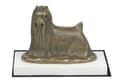 Miniatyrbillede 2 af 5: Yorkshire Terrier, York, York, Yorkie - hundestatuette, figur på hvid base, trofæ til en hundeudstilling af Art-Dog
