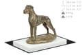 Pikkukuva 5 / 5: Tanskandoggi II - koirapatsas, hahmo valkoisella pohjalla, palkinto Art-Dog koiranäyttelyyn