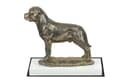 Pikkukuva 2 / 5: Rottweiler II - koirapatsas, hahmo valkoisella pohjalla, palkinto koiranäyttelyyn Art-Dog
