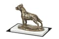 Pikkukuva 1 / 5: Amerikkalainen staffordshiren terrieri, Amstaff, Amstaf - koirapatsas, hahmo valkoisella marmorilla, palkinto koiranäyttelyyn Art-Dog