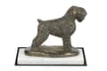 Miniatyrbild 4 av 5: Russian Black Terrier - hundstatyett, statyett på vit marmor, trofé för en hundutställning av Art-Dog