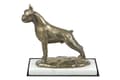 Miniatyrbillede 1 af 5: Boxer, Boxer I - hundestatuette, figur på hvid marmor, trofæ til hundeudstilling af Art-Dog
