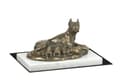 Miniatyrbillede 3 af 5: Boxer, Boxer II - hundestatuette, figur på hvid marmor, trofæ til hundeudstilling af Art-Dog