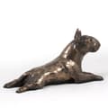 Miniatyrbild 7 av 8: Bull terrier, Bull Terrier IV - hundstatyett, statyett på vit marmor, trofé för en hundutställning av Art-Dog