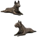 Miniatyrbild 1 av 8: Bull terrier, Bull Terrier IV - hundstatyett, statyett på vit marmor, trofé för en hundutställning av Art-Dog