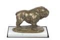 Miniatyrbild 1 av 5: Bulldog I - hundstatyett, statyett på vit marmor, trofé för hundutställningen Art-Dog