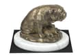 Miniatyrbild 4 av 5: Bulldog II - en hundstatyett, en statyett på vit marmor, en trofé för hundutställningen Art-Dog