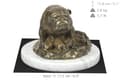 Miniatyrbild 5 av 5: Bulldog II - en hundstatyett, en statyett på vit marmor, en trofé för hundutställningen Art-Dog
