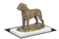 Miniatyrbild 2 av 5: Bullmastiff, Bulmastiff - hundstatyett, statyett på vit marmor, trofé för en hundutställning av Art-Dog