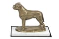 Miniatyrbild 1 av 5: Bullmastiff, Bulmastiff - hundstatyett, statyett på vit marmor, trofé för en hundutställning av Art-Dog