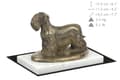 Miniatyrbild 5 av 5: Czech Terrier, Cesky Terrier - hundstatyett, statyett på vit marmor, trofé för en hundutställning av Art-Dog