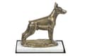 Pikkukuva 1 / 5: Doberman, Dobermann I - koirapatsas, hahmo valkoisella marmorilla, Art-Dogin koiranäyttelyn pokaali