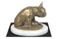 Pikkukuva 4 / 5: Ranskanbulldoggi I - koirapatsas, hahmo valkoisella marmorilla, palkinto koiranäyttelyyn Art-Dog