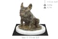 Miniatyrbild 5 av 5: French Bulldog II - hundstatyett, statyett på vit marmor, trofé för en hundutställning av Art-Dog