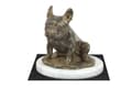 Miniatyrbild 2 av 5: French Bulldog II - hundstatyett, statyett på vit marmor, trofé för en hundutställning av Art-Dog