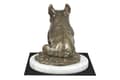 Miniatyrbild 1 av 5: French Bulldog II - hundstatyett, statyett på vit marmor, trofé för en hundutställning av Art-Dog