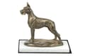 Miniatyrbild 1 av 5: Grand Danois I - hundstatyett, statyett på vit marmor, trofé för hundutställningen Art-Dog
