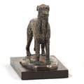 Miniatyrbild 5 av 6: Irländsk varghund, irländsk varghund - hundstatyett, statyett på vit marmor, trofé för en hundutställning av Art-Dog