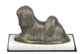Miniatyrbild 3 av 5: Lhasa Apso - hundstatyett, statyett på vit marmor, trofé för en hundutställning av Art-Dog