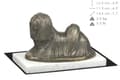 Miniatyrbild 5 av 5: Lhasa Apso - hundstatyett, statyett på vit marmor, trofé för en hundutställning av Art-Dog