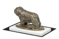 Miniatyrbild 3 av 5: Polish Lowland Sheepdog, PON - hundstatyett, statyett på vit marmor, trofé för en hundutställning av Art-Dog