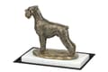 Miniatyrbild 2 av 5: Schnauzer, Schnauzer I - hundstatyett, statyett på vit marmor, trofé för en hundutställning av Art-Dog