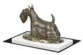 Miniatyrbillede 3 af 5: Skotsk terrier, Aberdeen Terrier - hundestatuette, figur på hvid marmor, trofæ til en hundeudstilling af Art-Dog